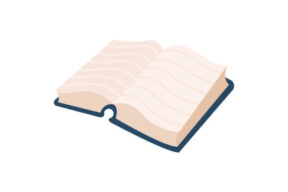 Back to School Blue Notebooks Icon Graphics and Icons