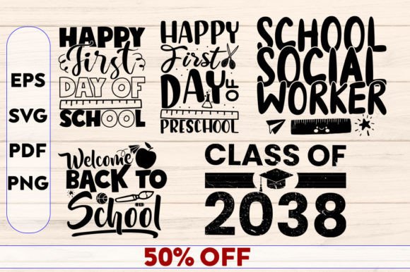 Back to School SVG Bundle – Graphics & Crafts