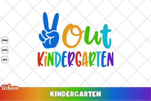 Peace out Kindergarten Back to School Graphics and Crafts