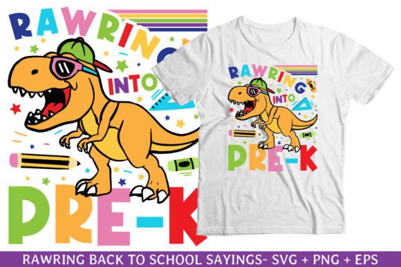 Rawring into Pre-k Back to School SVG