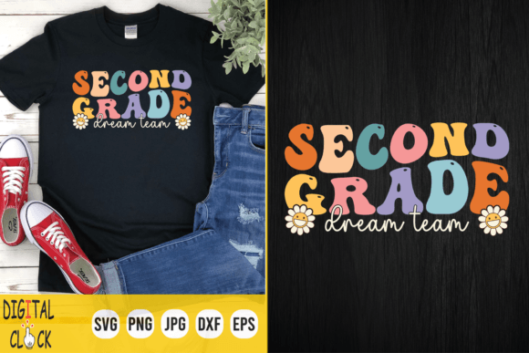 Second Grade Dream Team Back to School Graphics